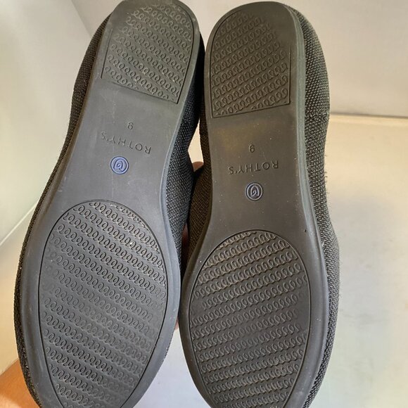 Rothy’s The Flat Round Toe Knit Ballet Flat Shoes 9w - Picture 2 of 6